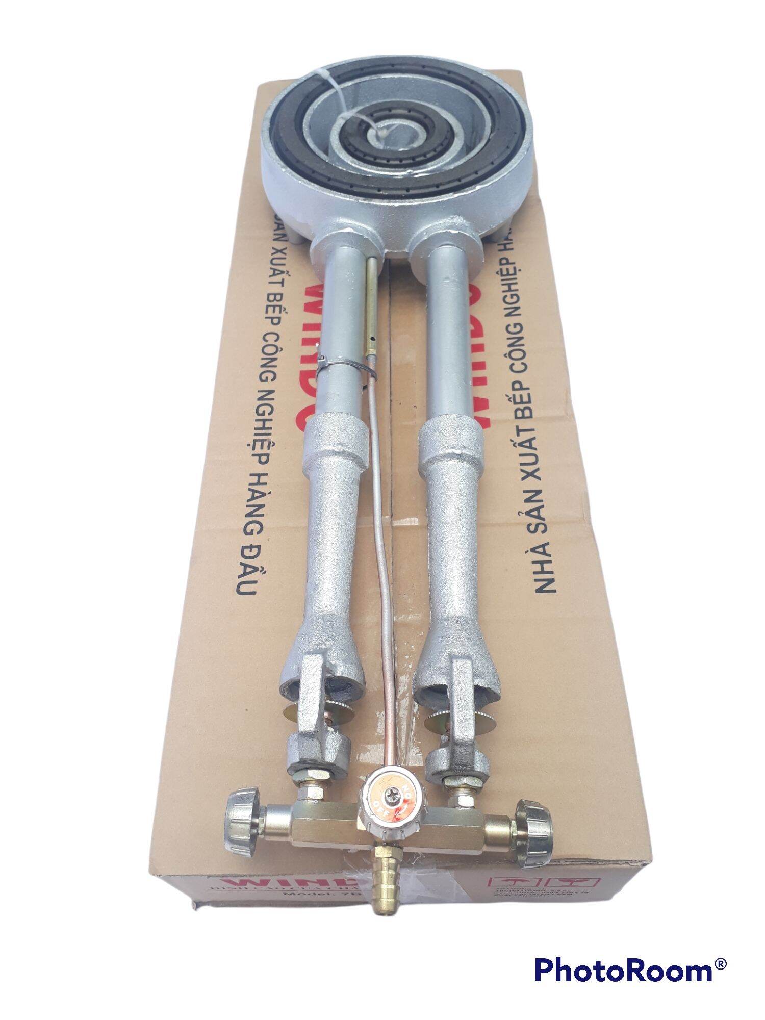 Bếp Gas Khè Công Nghiệp WINDO 7B – Lửa Mồi, Gang Đúc, Siêu Bền