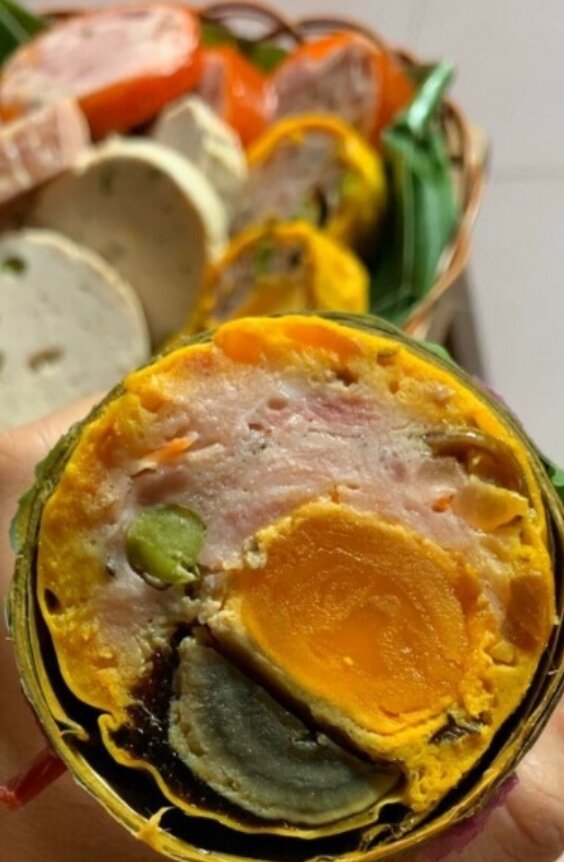 Chả bách hoa trứng muối bắc thảo đòn 500gr