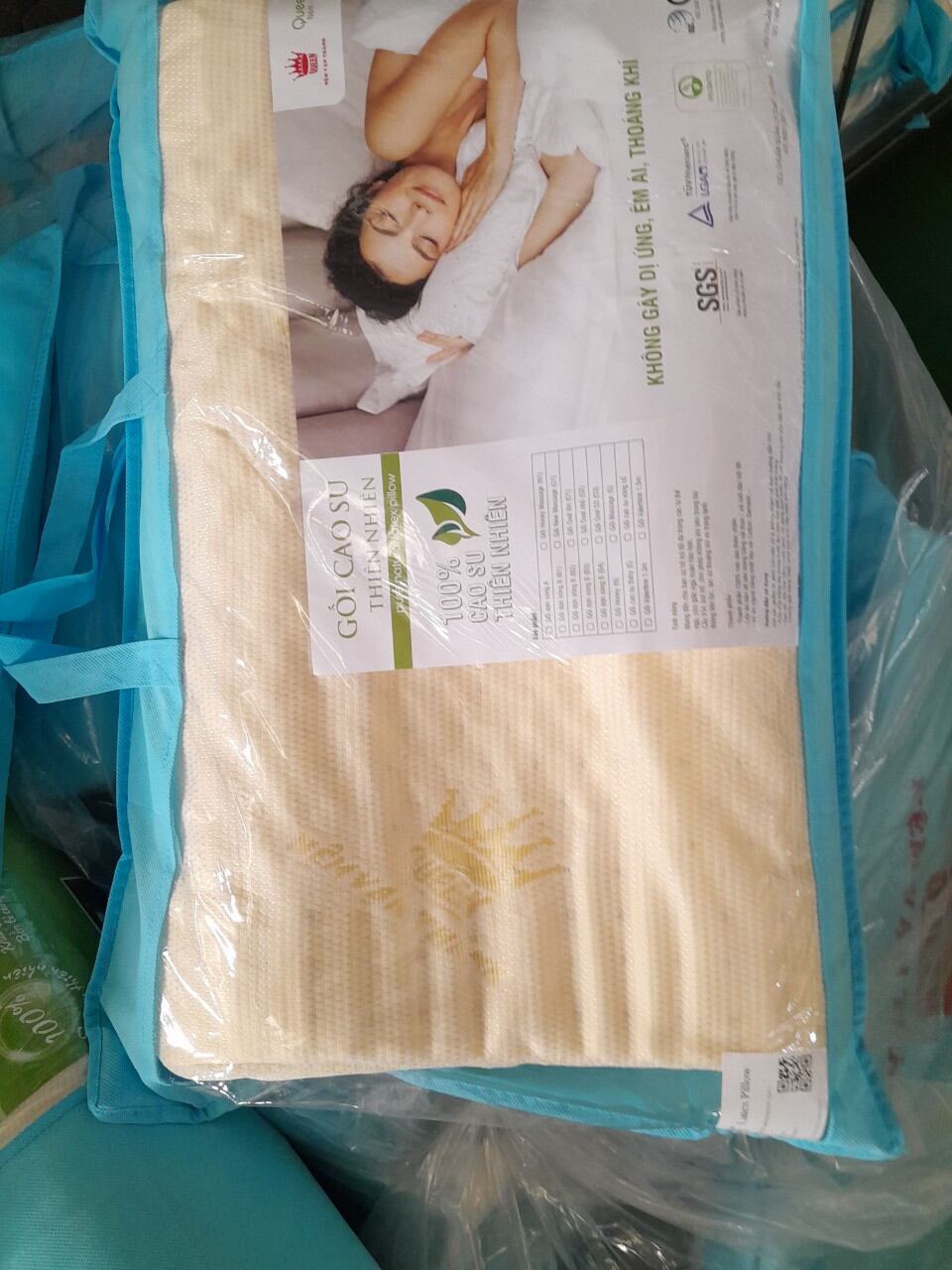 Gối Cao su Massage Vạn Thành size 40x60x12cm