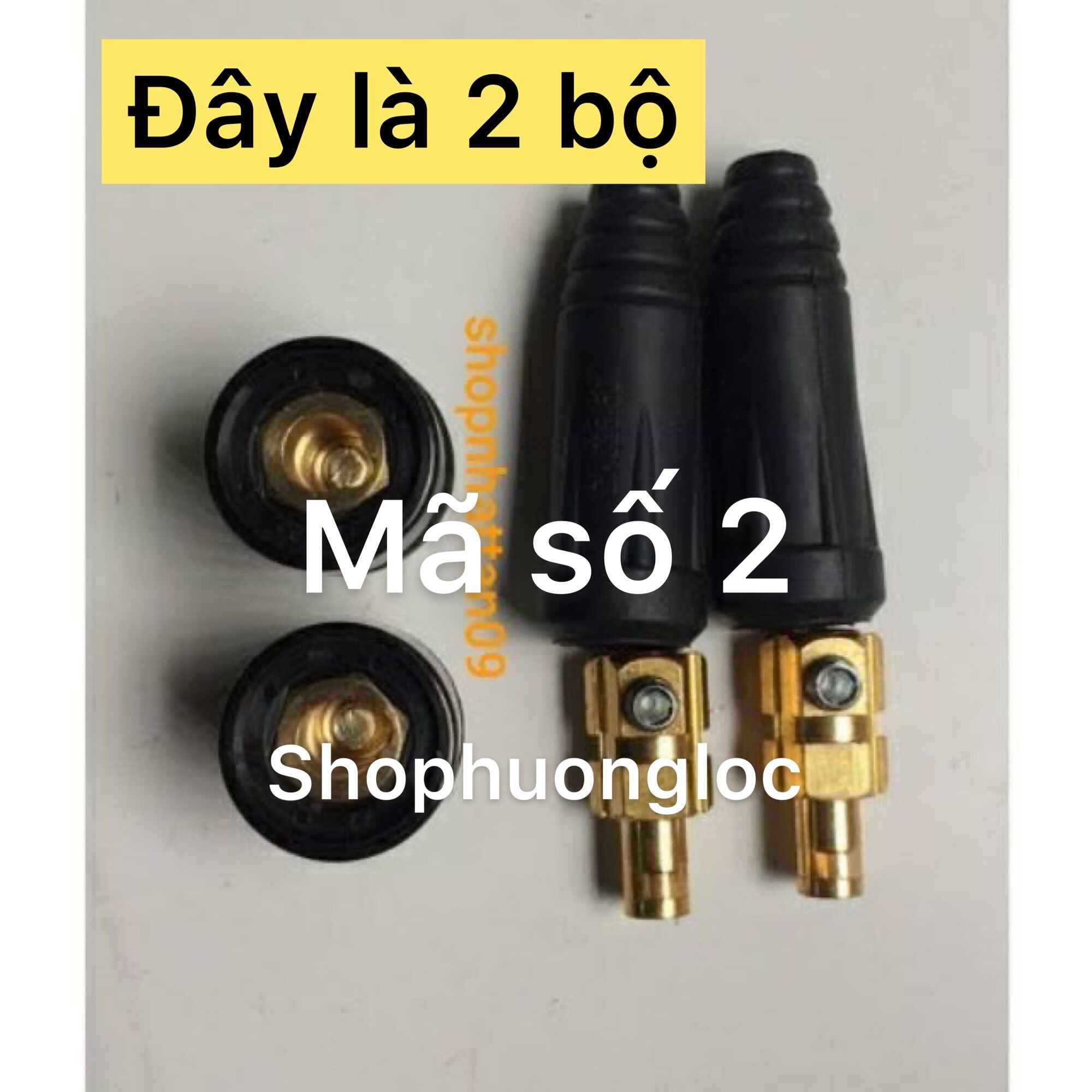 Giắc To Cắm Nhanh Cho Máy Hàn Điện Tử - 1 Bộ Giắc To = 1 giắc đực + 1 giắc cái