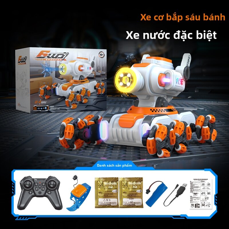 YIHUANG | Xe tăng Điều Khiển Bằng Động Tác Bắn Nước 4WD Off-Road Đồ Chơi Trẻ Em