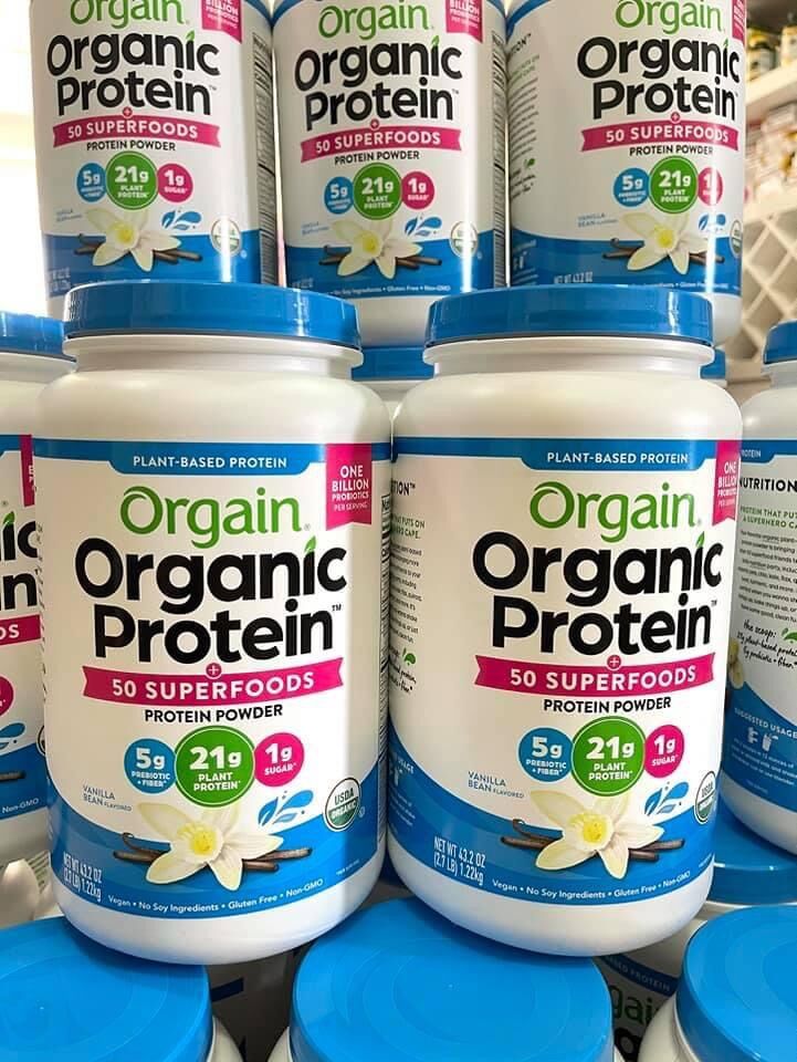 [HCM]Bột Protein hương vani hữu cơ Organic Protein - 1224g