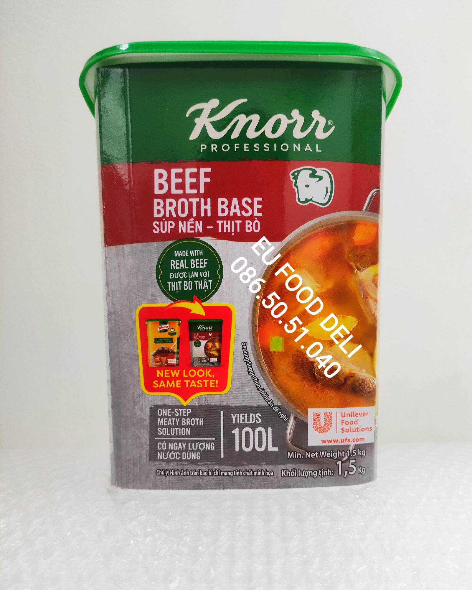 Súp Nền Thịt Bò Knorr 1,5kg Beef Broth Base