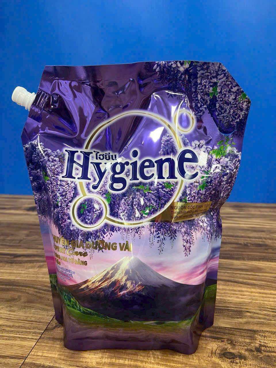 Nước xả vải Hygiene NK Thái 1300ml ( màu tím núi) hương hoa tử đằng