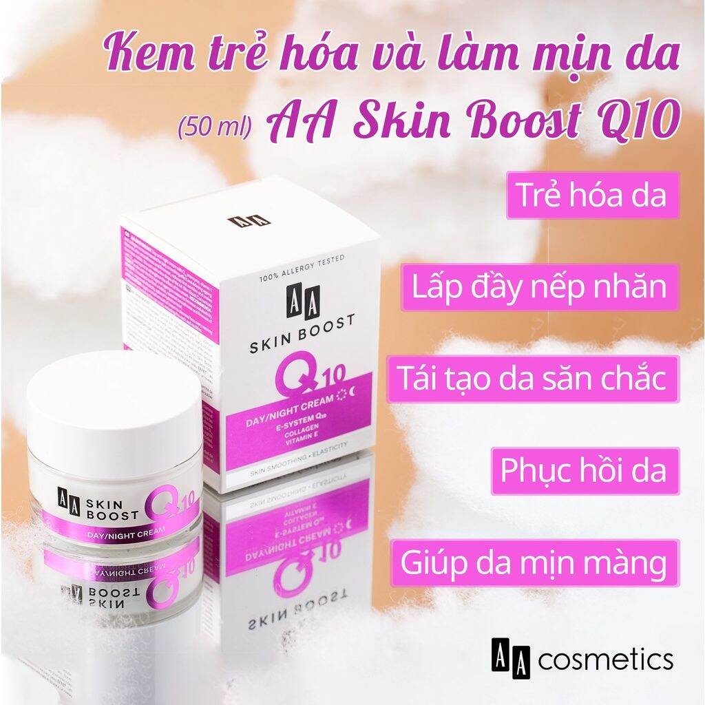 Kem trẻ hóa da và mờ nếp nhăn AA Skin Boost Q10