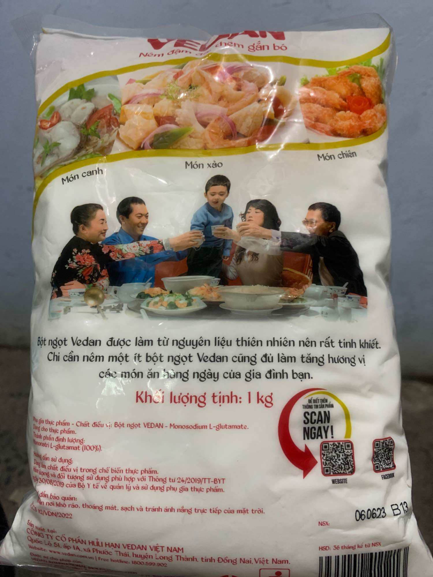 Bột ngọt nhuyễn vedan 1kg