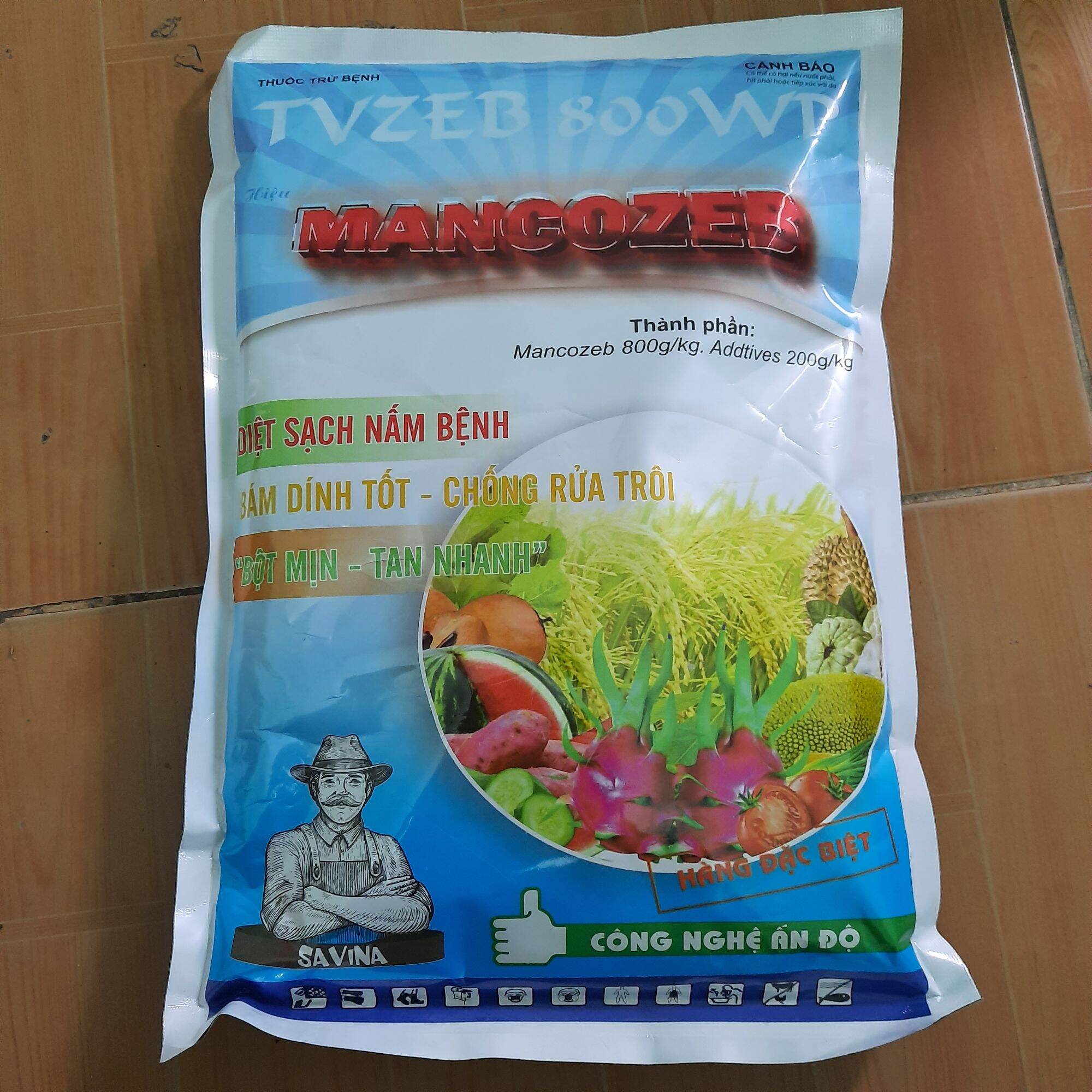Mancozeb xanh gói 1kg - thuốc phòng trừ nấm bệnh cây trồng