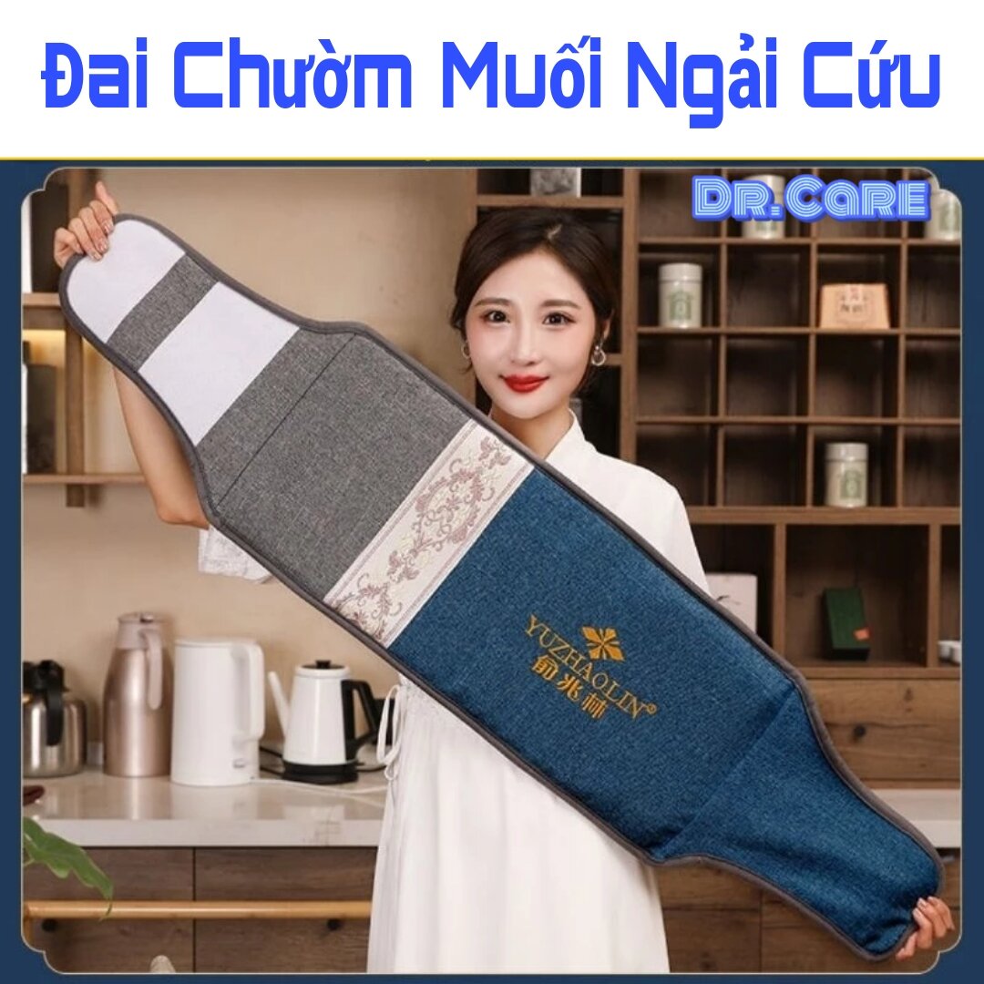  Đai Chườm Nóng Muối Kết Hợp Ngải Cứu - Chườm Giảm Đau Mỏi Lưng - Chườm Ấm Đá Muối Sau Sinh 