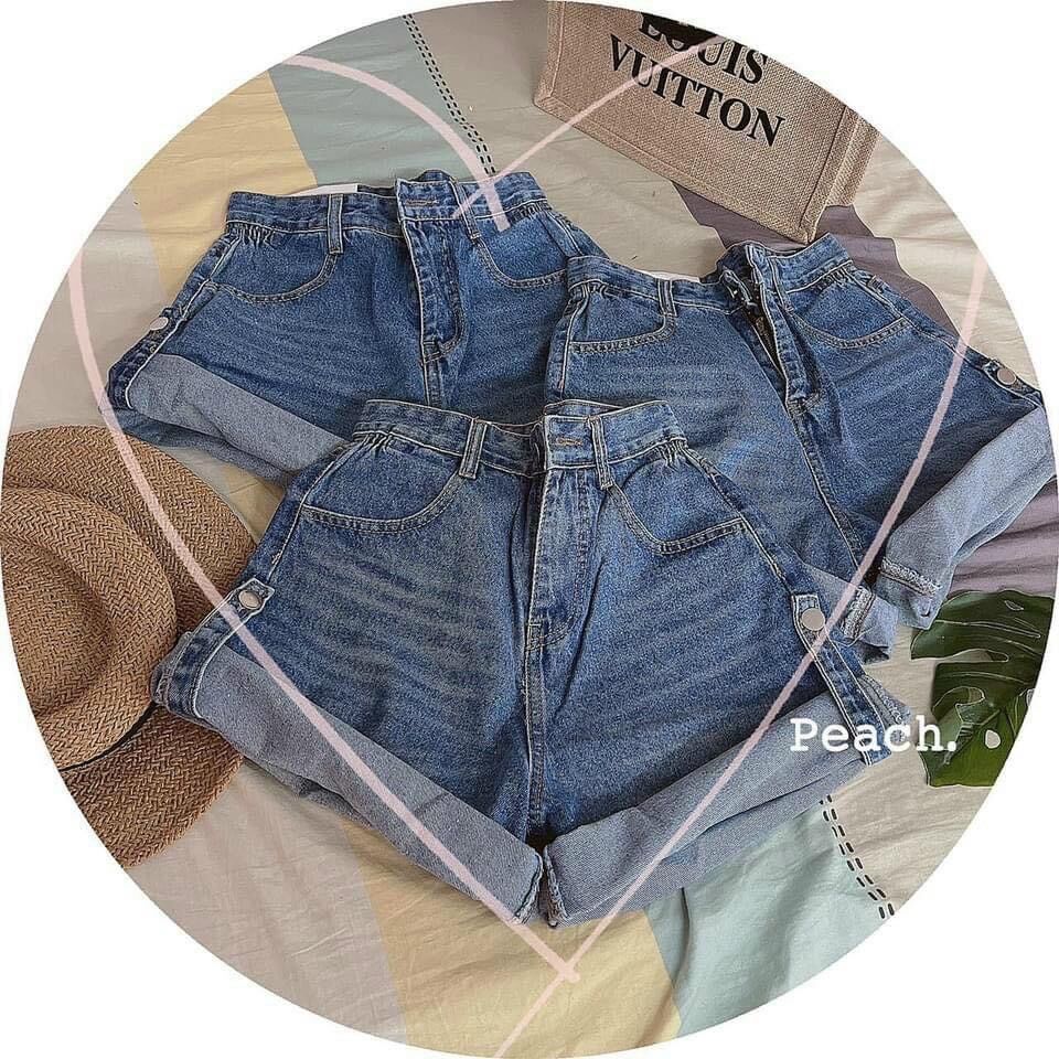 Quần sort cuốn lai bigsize lưng cao xinh