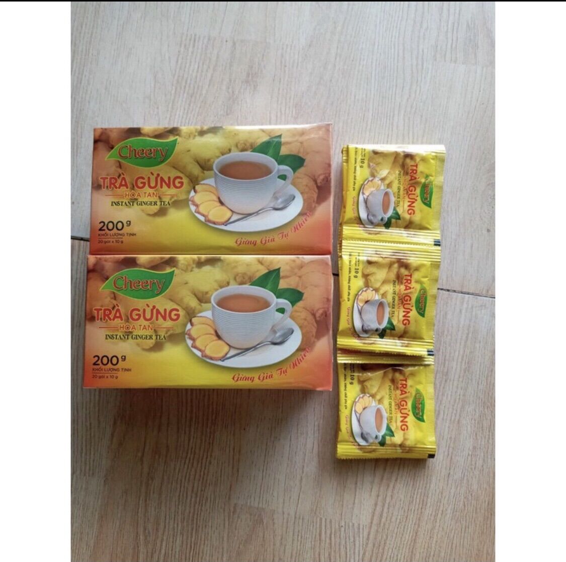 Trà gừng hoà tan cheery