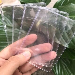 Bọc Chống Xước Chip CCCD - ATM, Vỏ Bọc Căn Cước Công Dân Trong Suốt Có Nắp Bảo Quản Thẻ