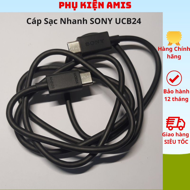 Dây sạc nhanh sony ucb24 , cáp sạc nhanh sony type-c to type-c