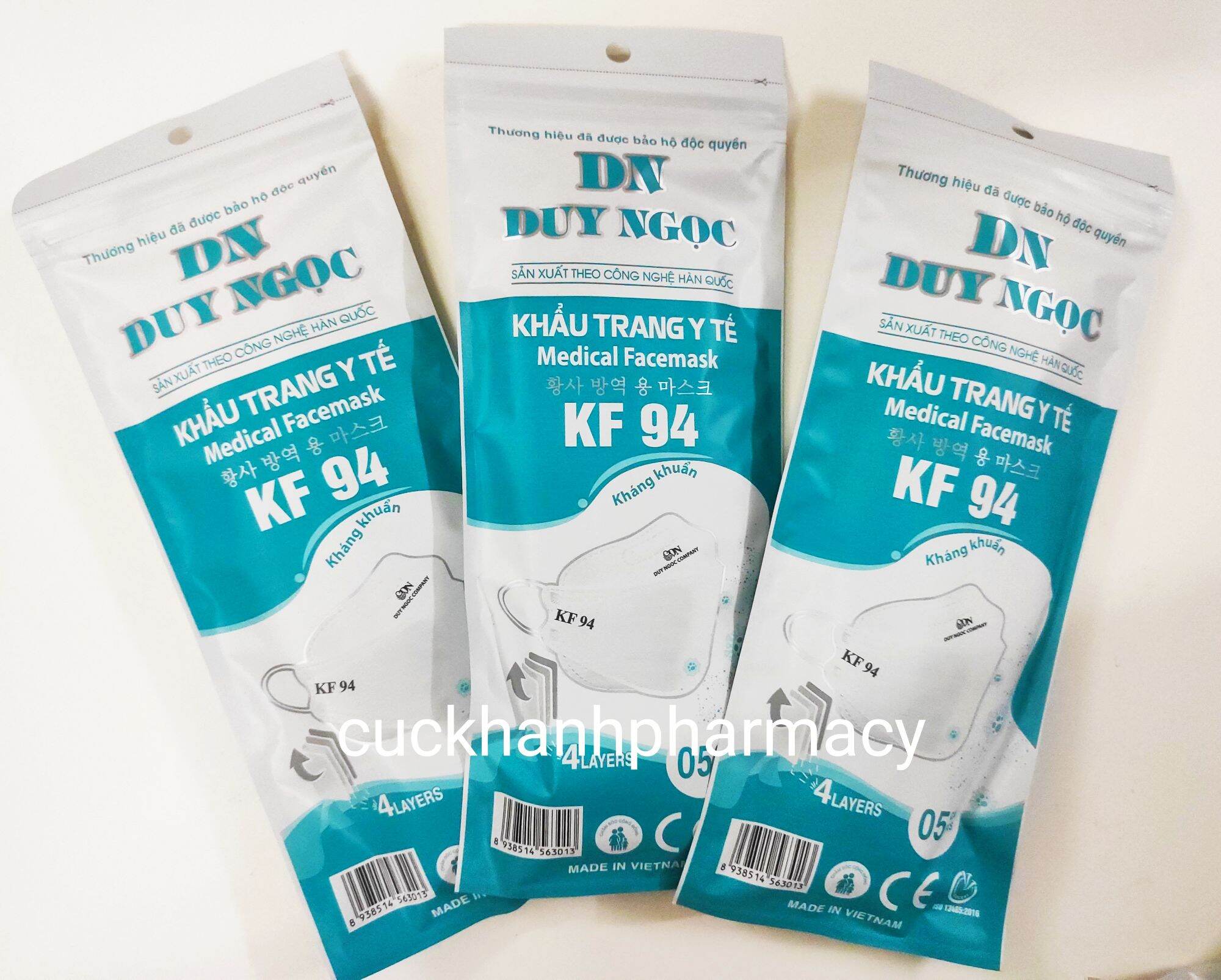 Com bo 2 thùng khẩu trang KF94 Duy Ngọc, thùng 300 chiếc