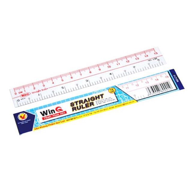 Combo 2 cây Thước nhựa dẻo WinQ 15cm/20cm/30cm
