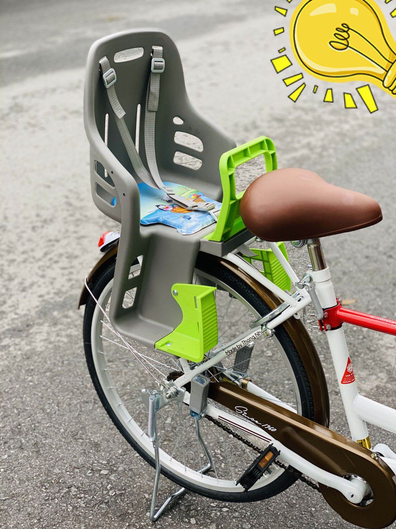 Ghế ngồi xe đạp cho bé loại tốt, dày dặn, hàng chất lượng ( có giao hỏa tốc)