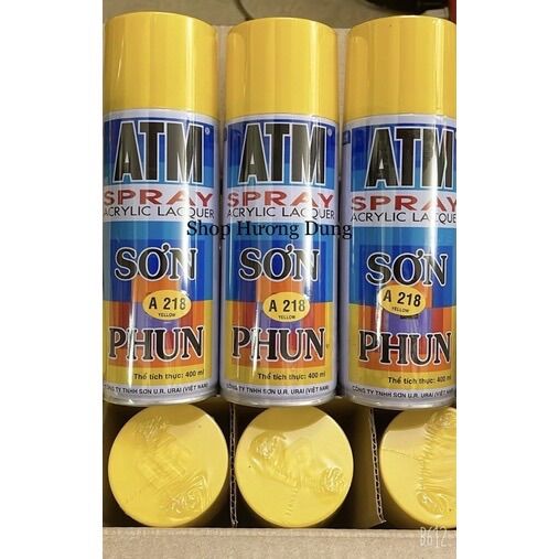 Sơn phun sơn xịt màu vàng a218 yellow atm
