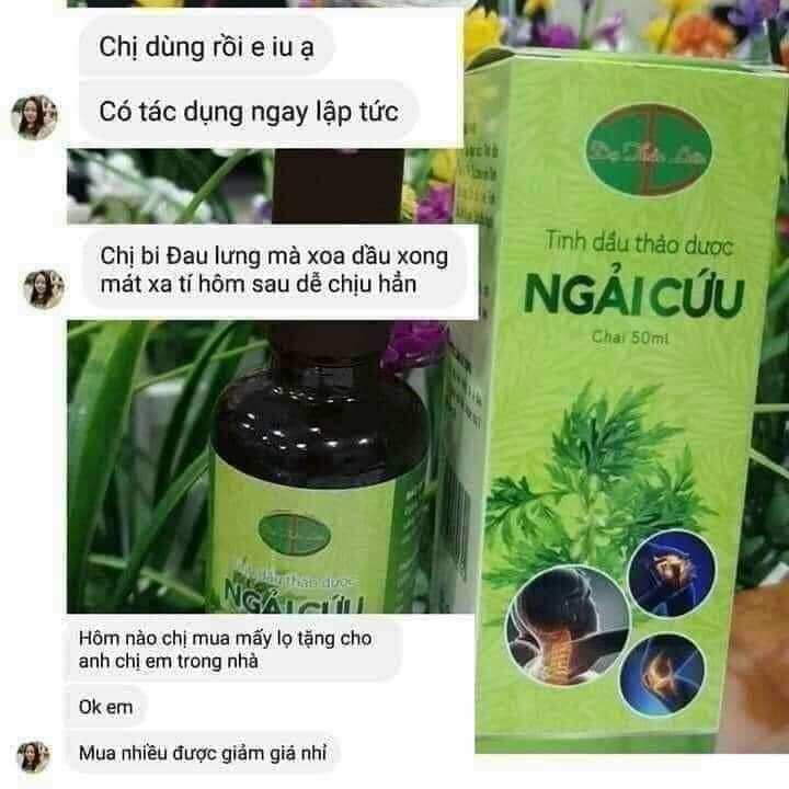 Tinh dầu ngải cứu dạ thảo liên to 50ml