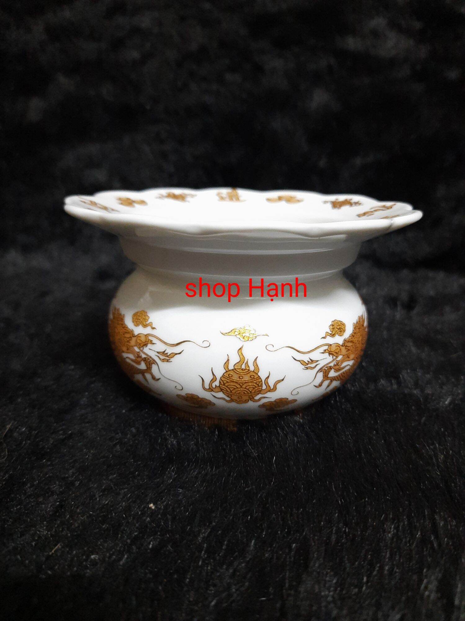 Lư hương kèm vĩ hứng tàn nhang size nhỏ