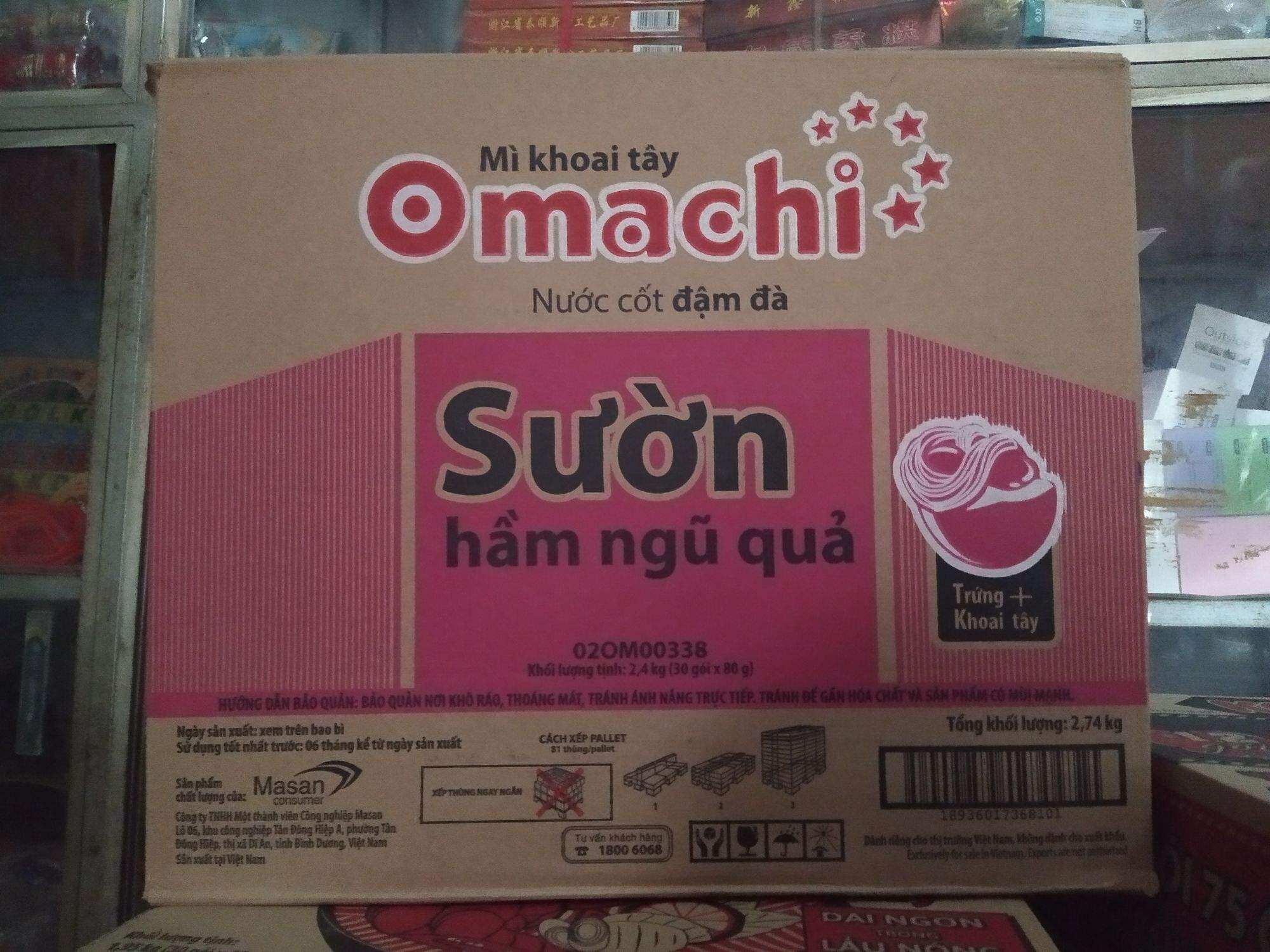 Mì Omachi gói 80g x 30 gói