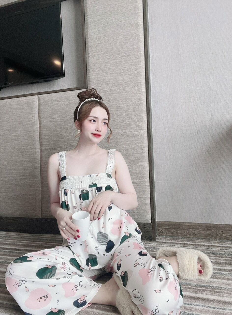 Bộ lụa mặc nhà siêu xinh