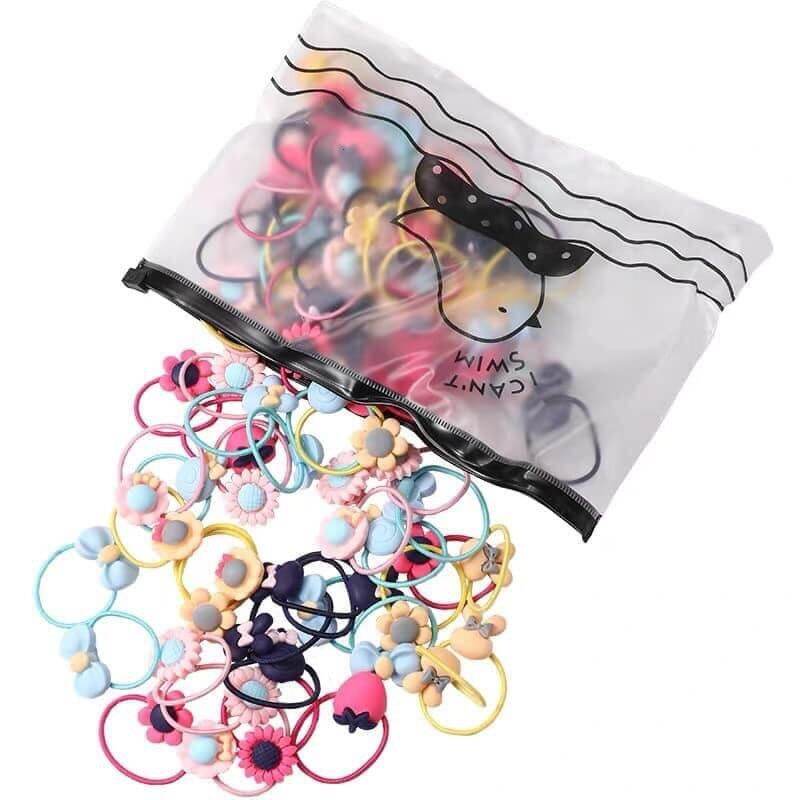 Set 20 Dây Buộc Tóc Cho Bé