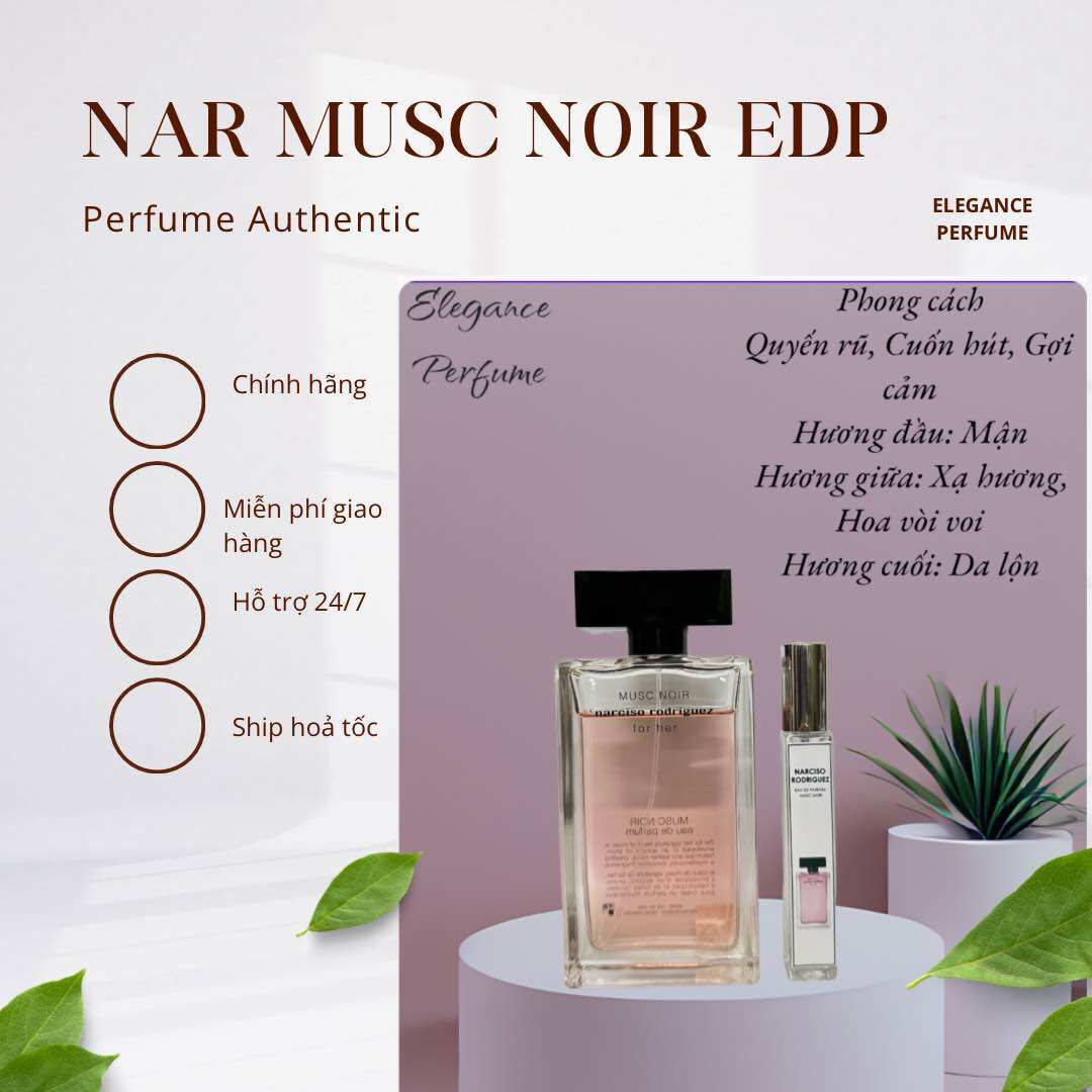 Chiết nước hoa nữ 𝐍a𝐫c𝐢s𝐨 musc noir edp