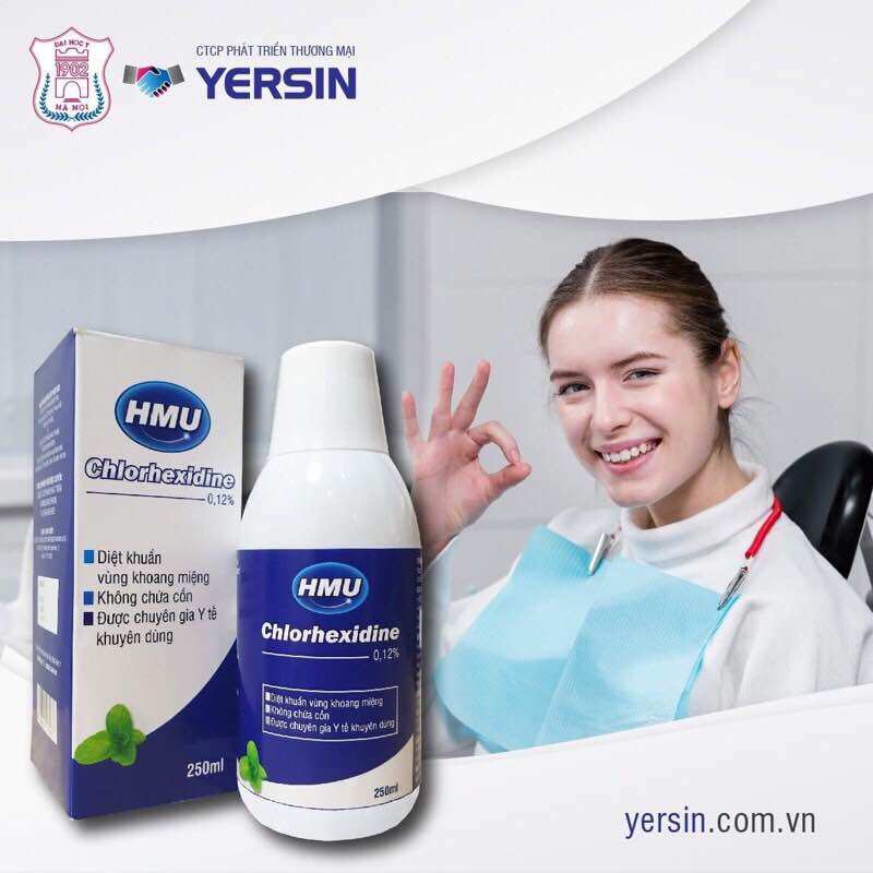Nước súc miệng HMU Chlorhexidine 0.12%