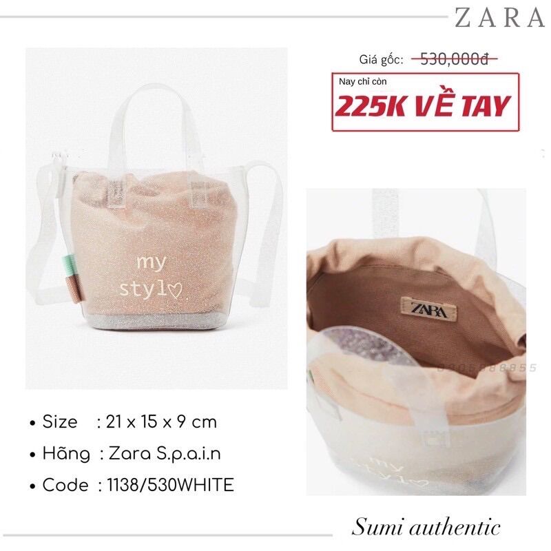 Túi Zara bé gái - hàng chuẩn auth