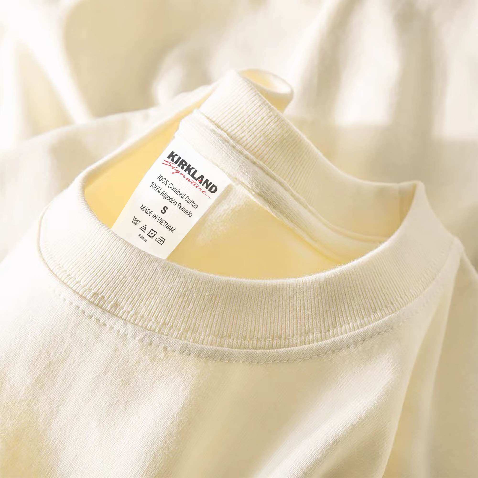 ÁO THUN KIRKLAND TRẮNG ĐEN / 100% COTTON