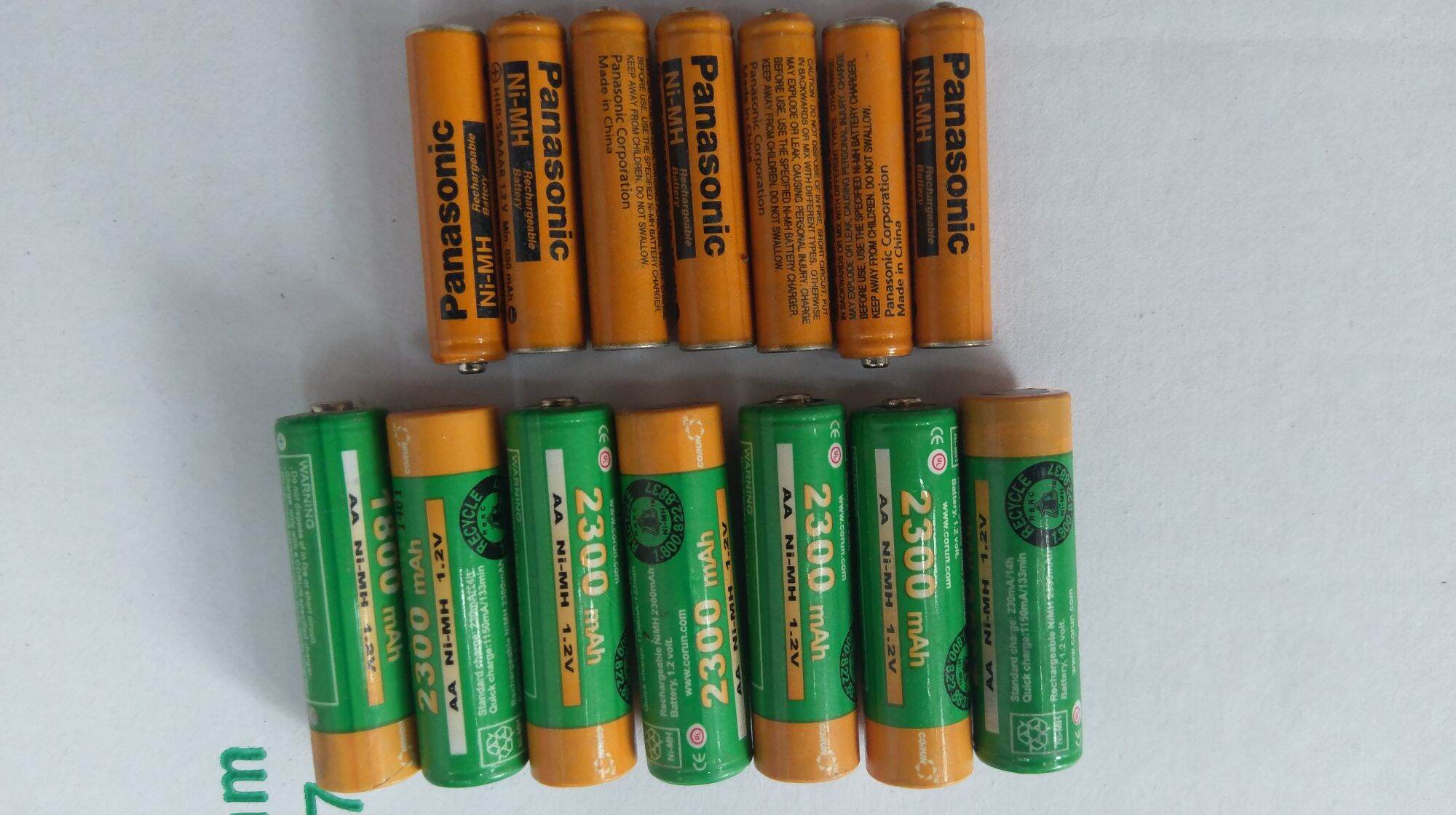 3 CẶP PIN SẠC AAA Panasonic và PIN AA 230mah 1,2v ( combo 3 cặp )
