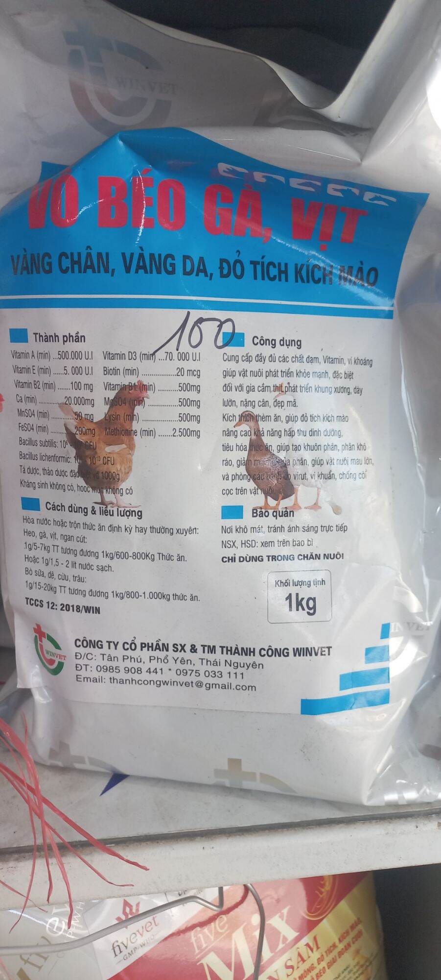 Vỗ béo Gà Vịt 200g