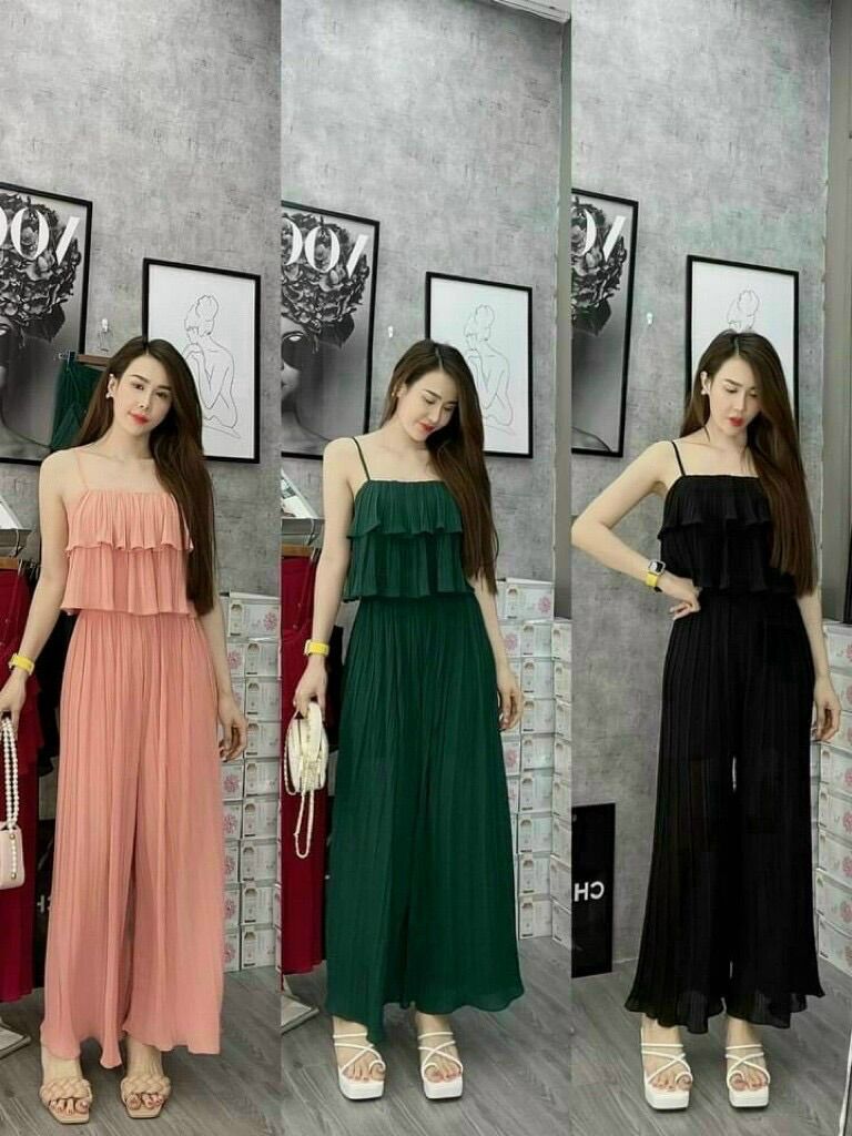 Set bộ dập ly tầng 2 dây quần ống rộng.