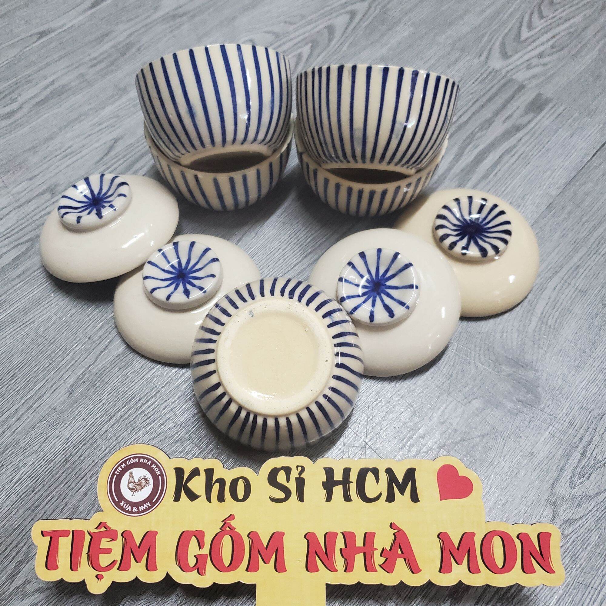 HỦ ĐỰNG 10 ĐẤT NUNG CAO CẤP MẪU SỌC (DUNG TÍCH 300ml)
