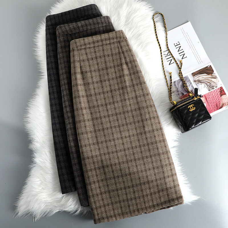 Chân Váy Dạ Kẻ Dáng Dài Giá Tốt T082023  Mua tại Lazadavn