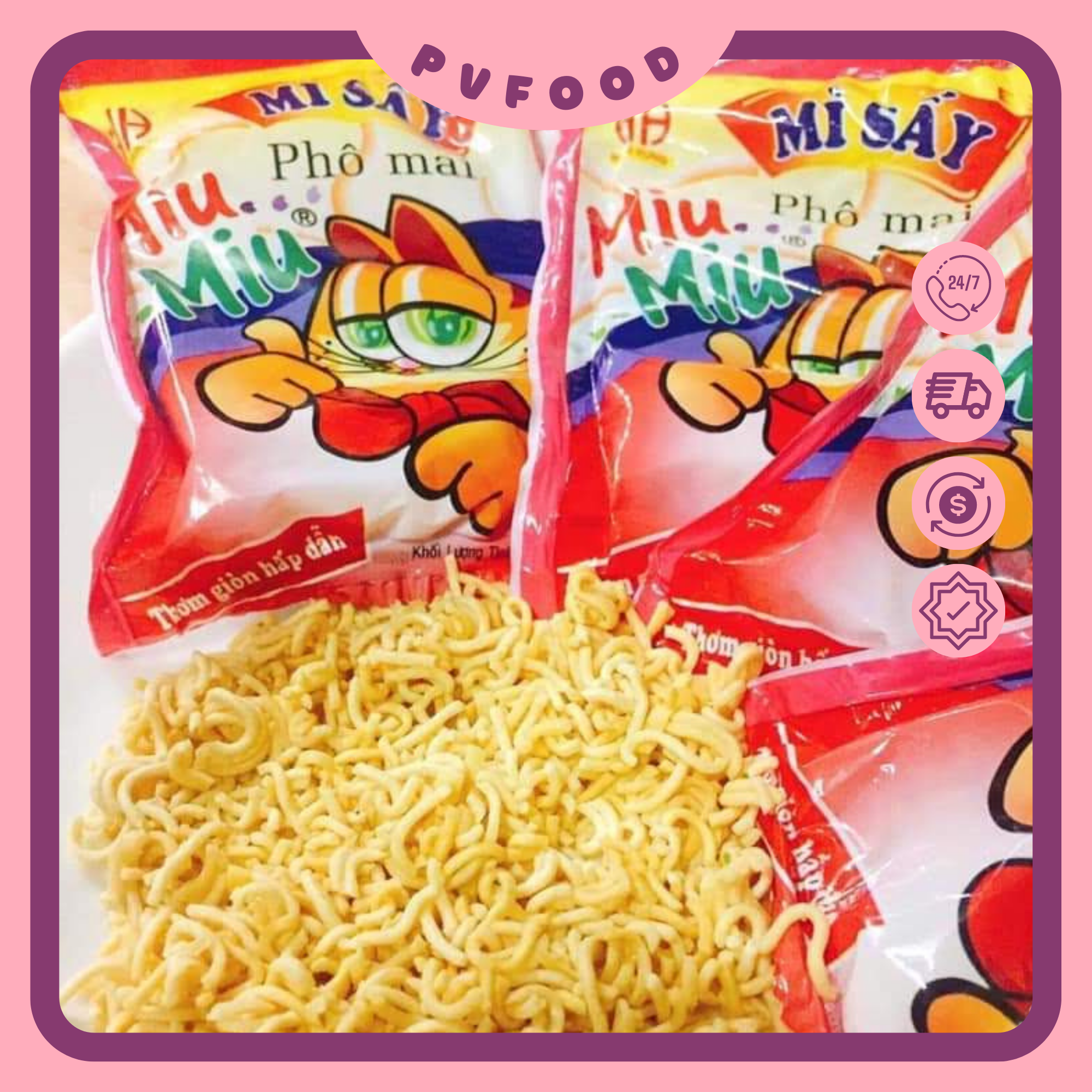 Combo 10 Bịch Mì Trẻ Em Miu Miu