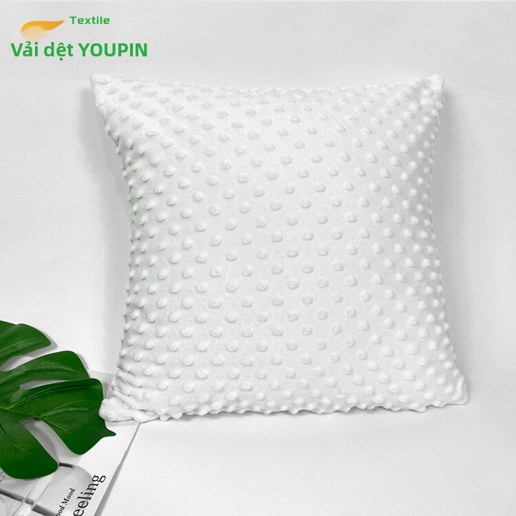 Vỏ Gối Nhung Đậu In Hình Làm Dịu 40x40cm