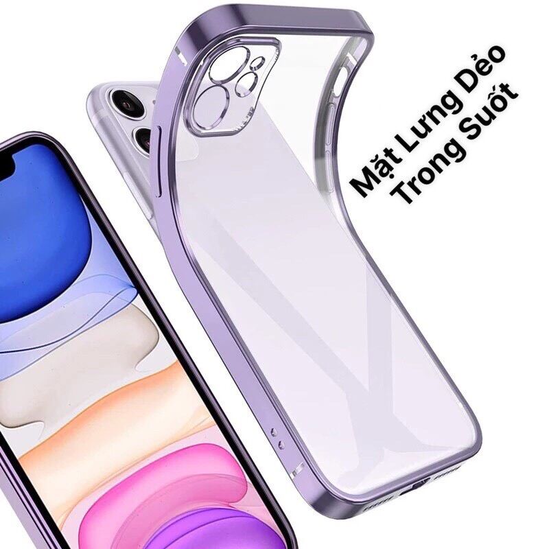 Ốp Lưng Iphone cạnh vuông viền xi