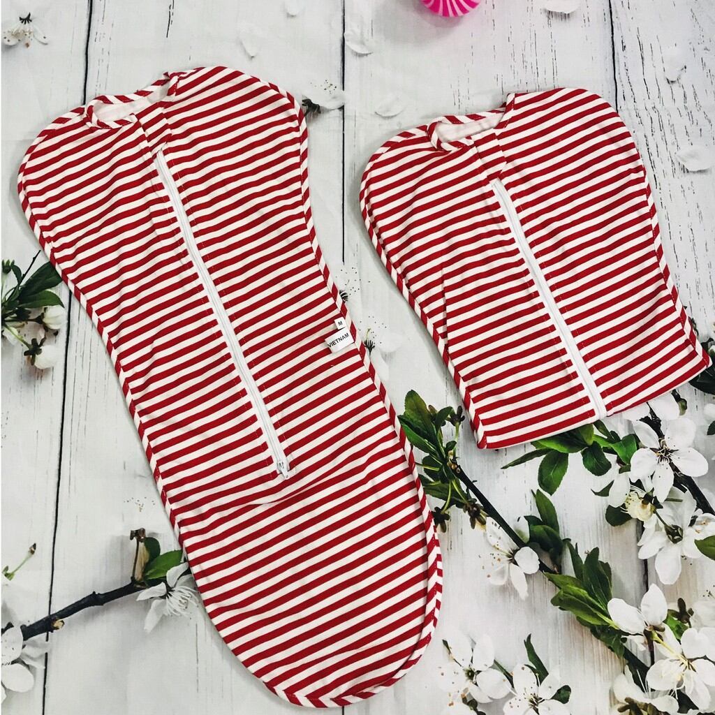 Nhộng chũn cotton cao cấp,khóa kéo 2 chiều cho bé