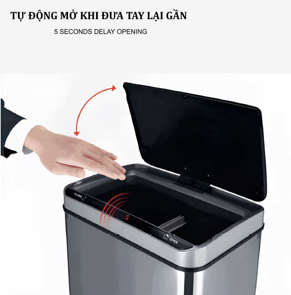Thùng rác thông minh 40L