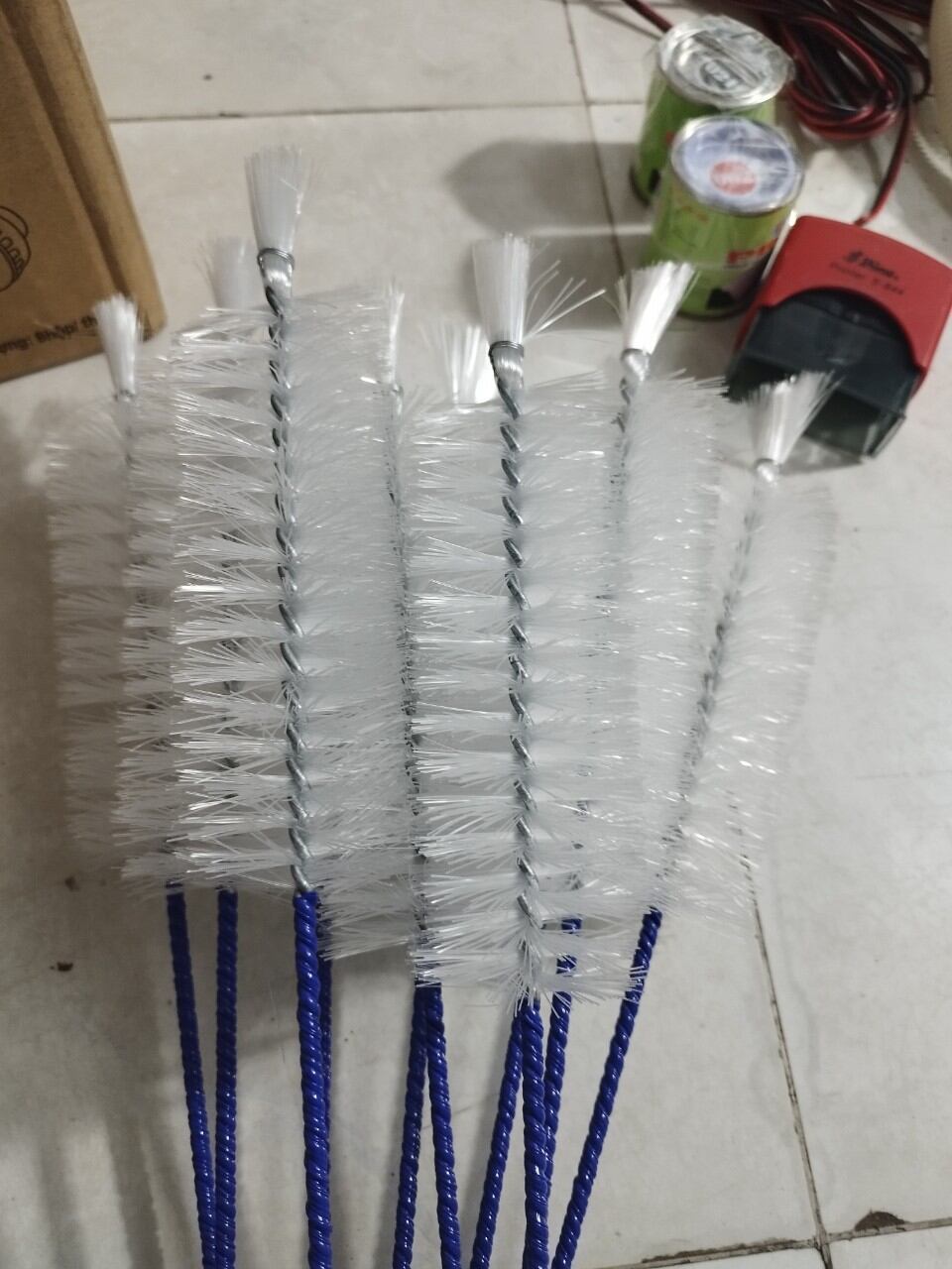 3 cây cọ rửa xe,rửa chai lọ lớn