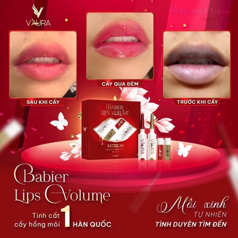 Serum cấy màu môi Vaura V3 (mẫu mã mới)
