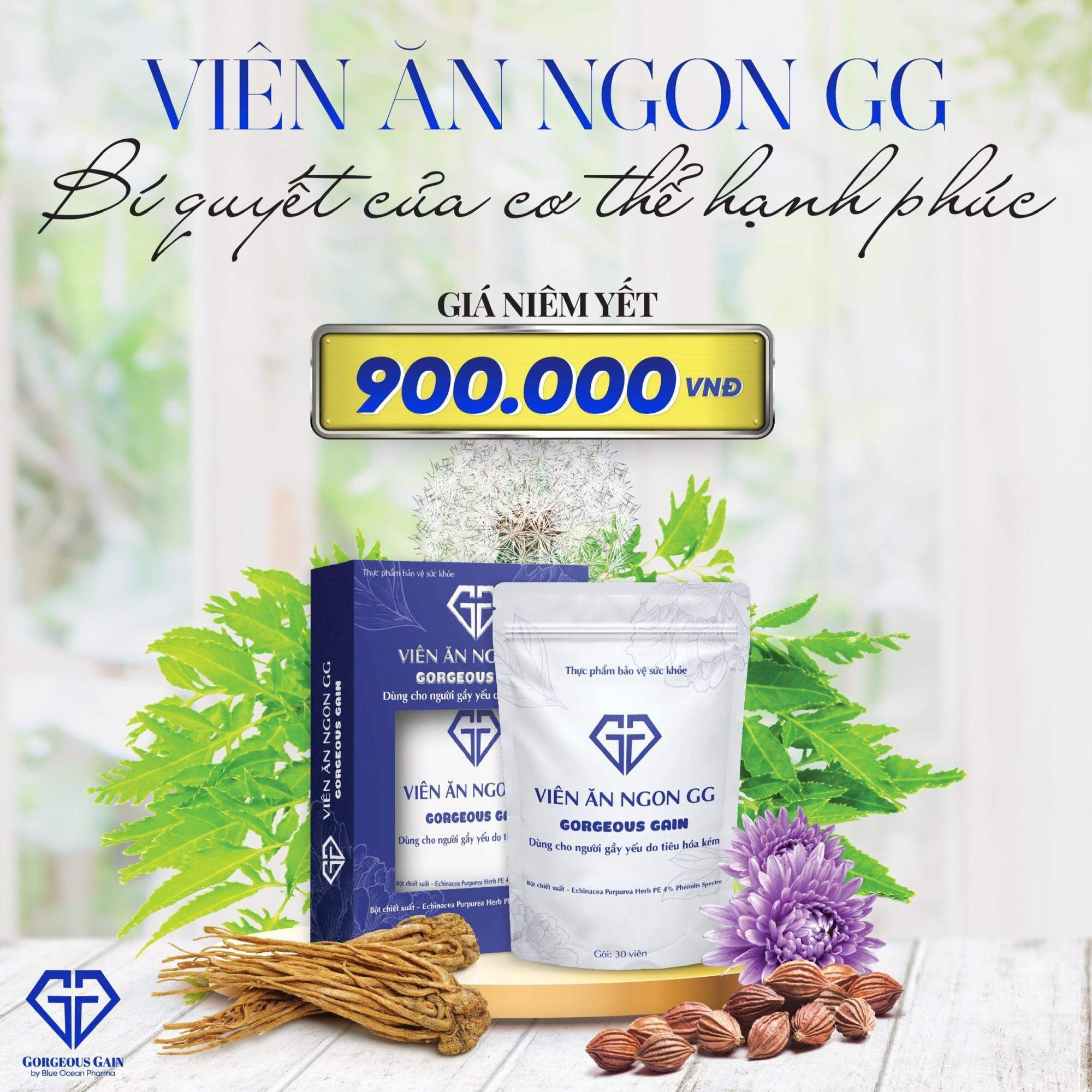 Viên ăn ngon GG Gorgeous Gain giúp ăn ngon ngủ sâu tăng cường tiêu hóa an toàn hiệu quả