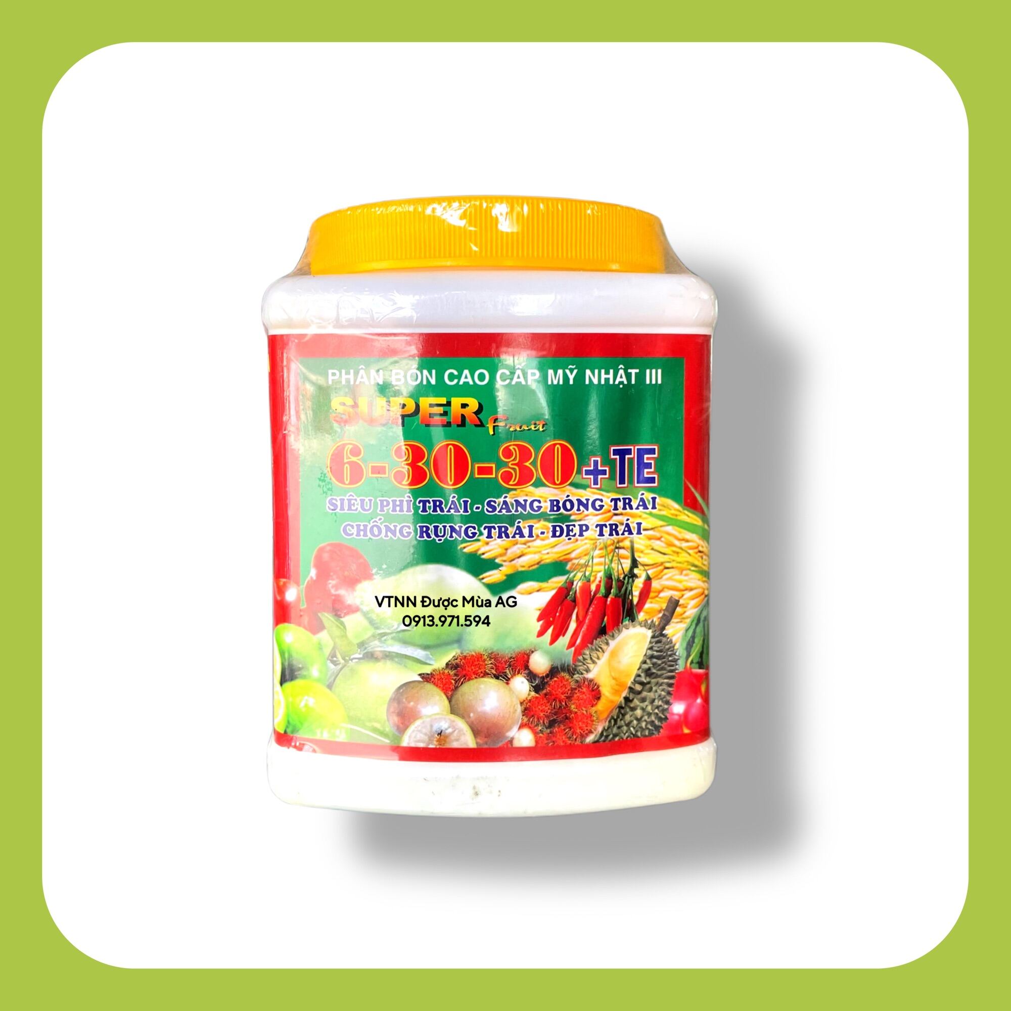 Phân Bón NPK 6-30-30+TE SUPER FRUIT (500g) - Siêu Phì Trái - Đẹp Trái - Chống Rụng Trái
