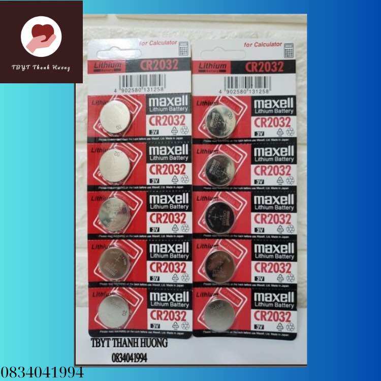 Vỉ 5 viên pin cr2032 maxell
