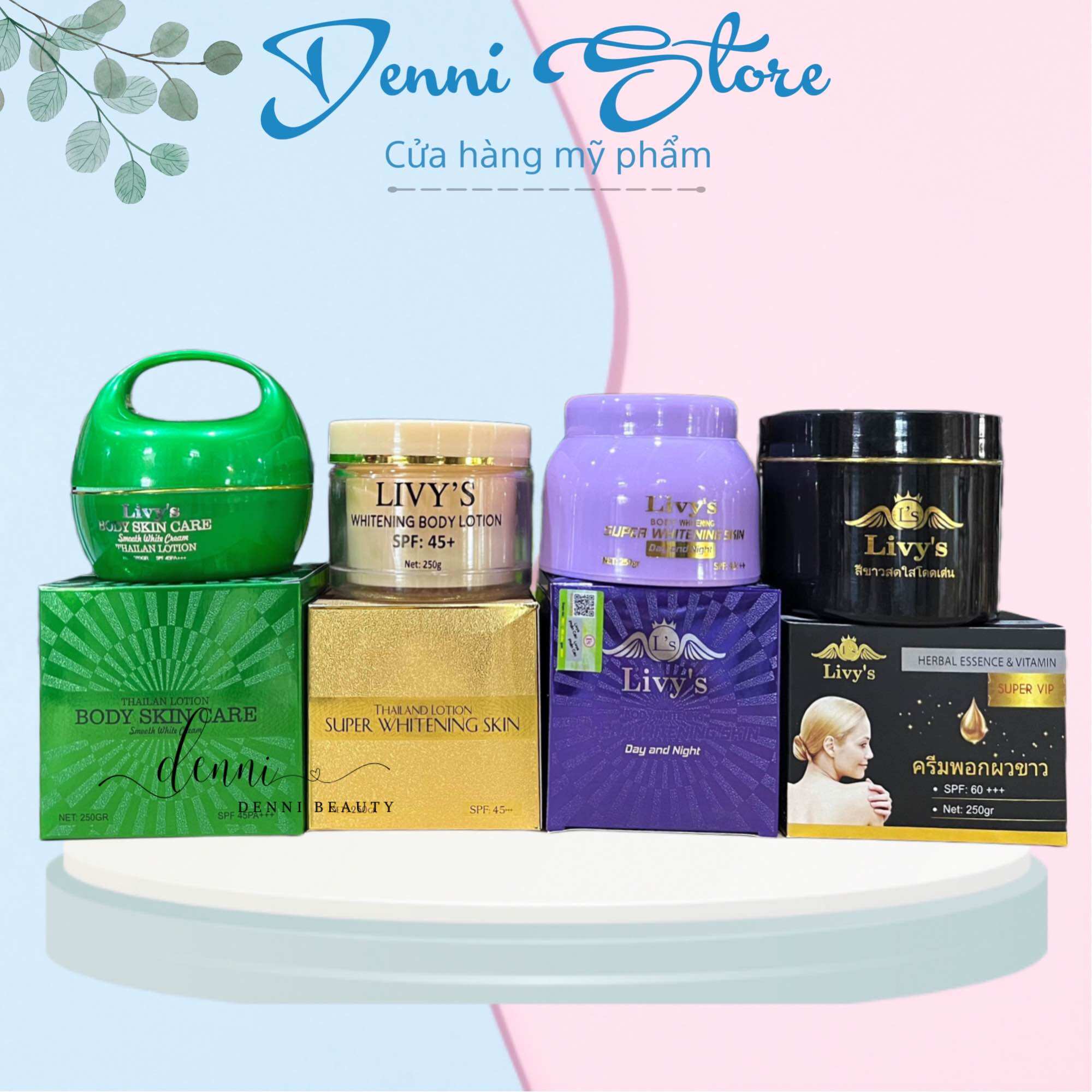 Lẻ hộp kem body livy’s thái spf 45+ dưỡng trắng da