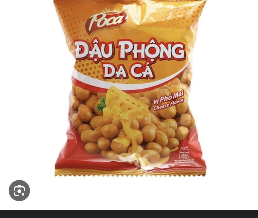 500gr snack đậu phộng poca thơm giòn ngon ( túi zip)