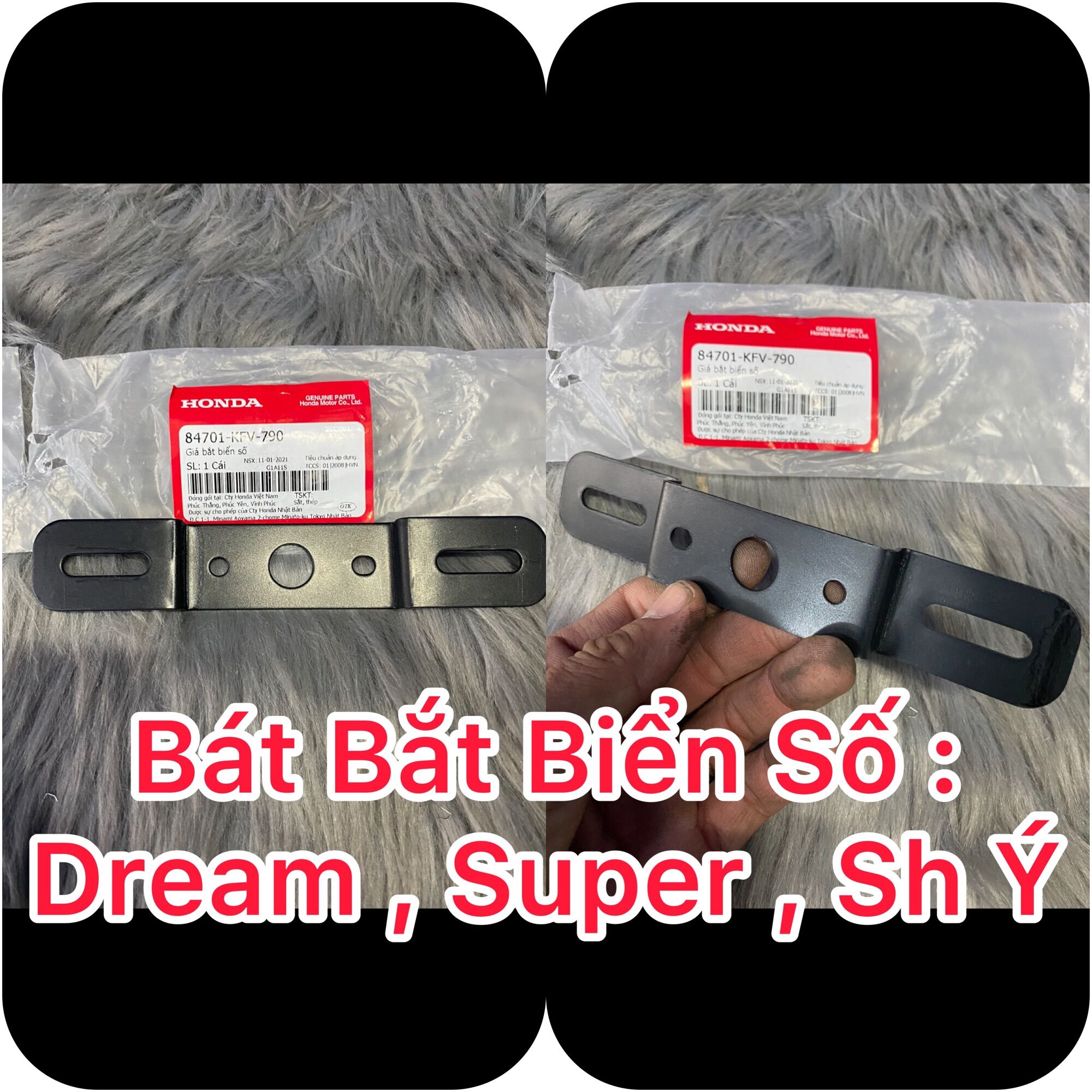 Bát bắt biển số Dream , Sp , Sh Ý