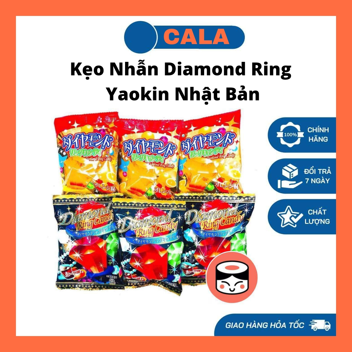 Kẹo nhẫn Yaokin Diamond Ring Nhật Bản
