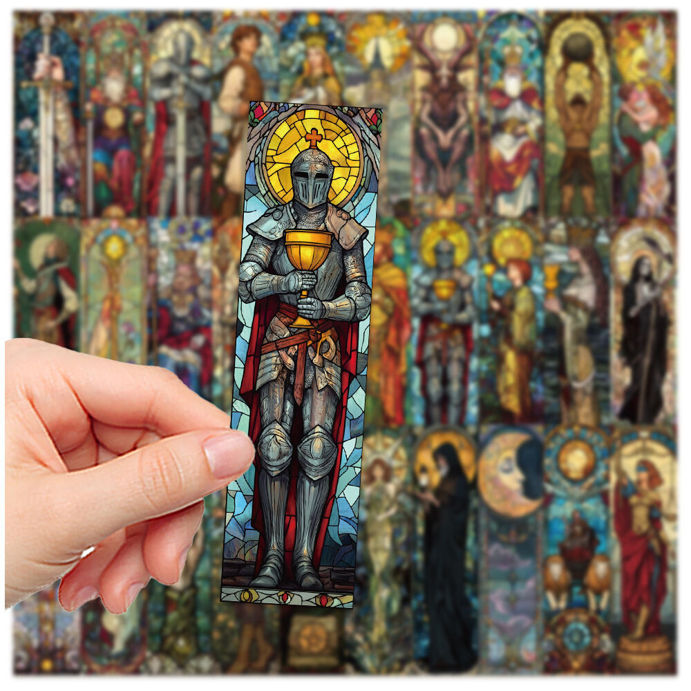 30 Chiếc Kính Màu Tarot Bookmarks Bộ DIY Đọc Sách Bút Đánh Dấu Sinh Viên Văn Phòng Phẩm Thẻ Cho Dấu Trang