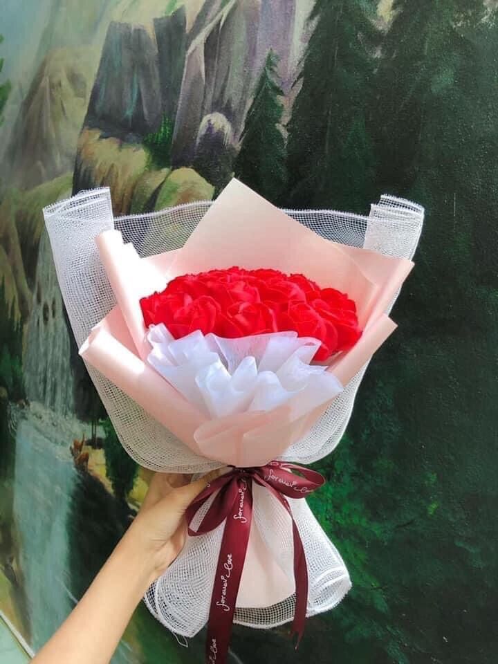 Bó hoa Hồng sáp 10 bông